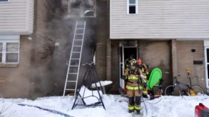 Kitchen Fire Displaces Three Residents on Ottawa's Ledbury Avenue