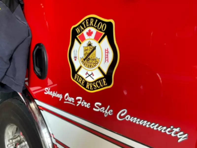 Kitchener and Waterloo Fire Crews Battle Residential Blaze in Waterloo