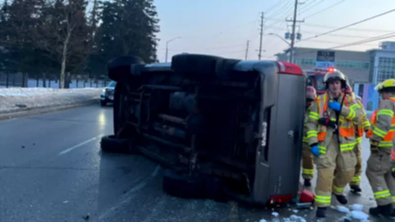 London Fire Crews Rescue Individual from Two-Vehicle Collision in West London