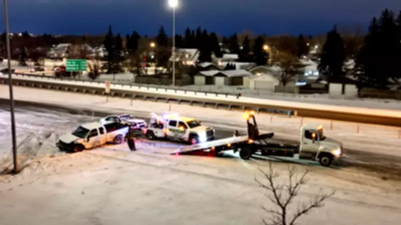 Major Evening Traffic Delays in Regina After Ring Road Crash Near Dewdney Avenue