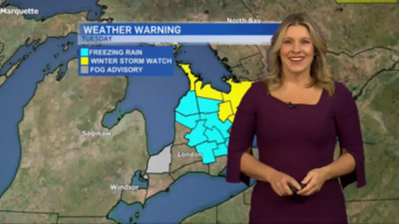 Major Weather System Brings Mixed Precipitation to Southern Ontario