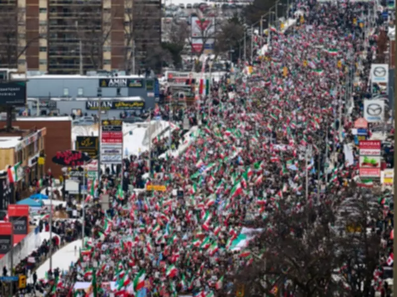 Massive Toronto Protest Demands Regime Change in Iran