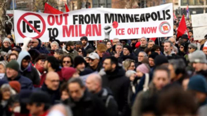 Milan Protests Target U.S. ICE Agents Ahead of Winter Olympics
