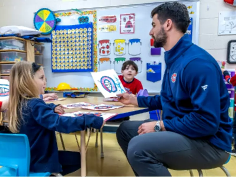 Montreal Canadiens' Joe Veleno Returns to Elementary School Roots During NHL Break