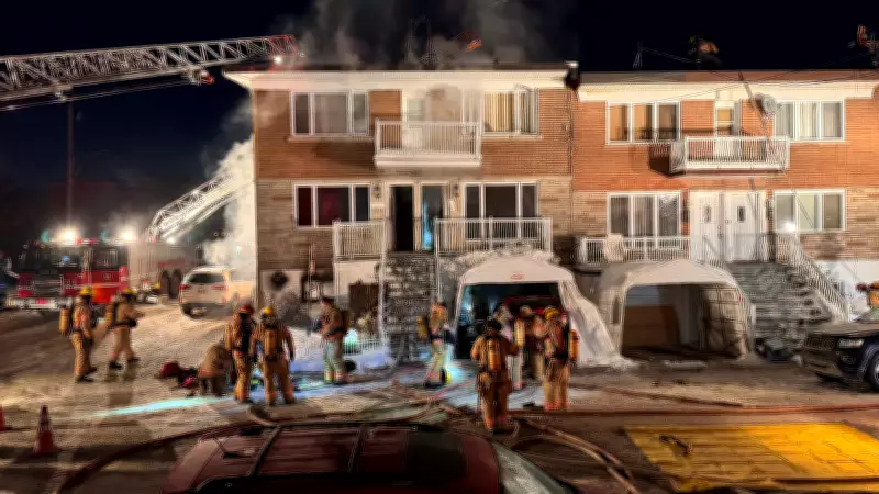 Montreal Duplex Fire Leaves Woman in Critical Condition in Saint-Michel