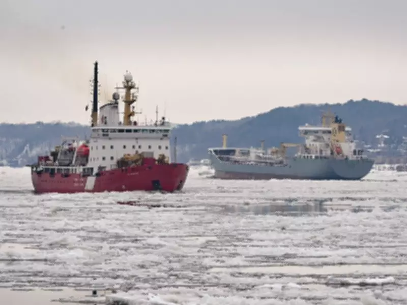 Montreal's Weather Sparks Conversations as Coast Guard Icebreaker Navigates St. Lawrence