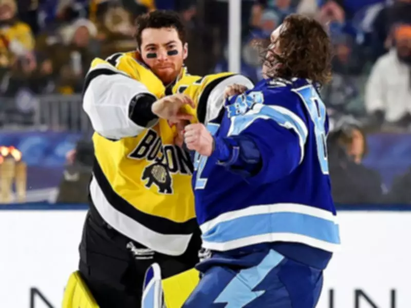 NHL Goalie Fight Sparks Lightning Comeback in Historic Stadium Series Game