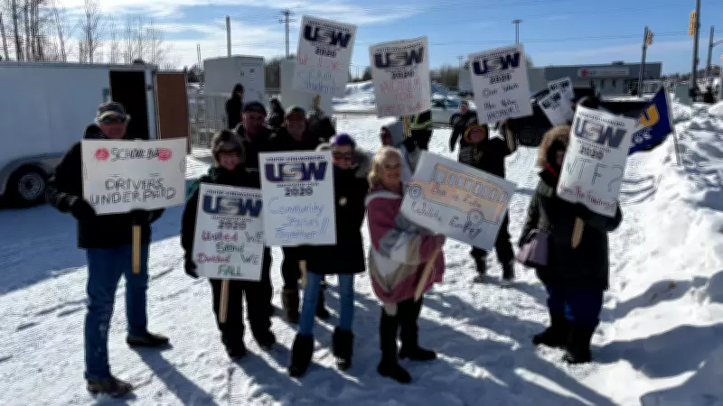 Northern Ontario School Bus Driver Strike Leaves Nearly 2,000 Students Stranded