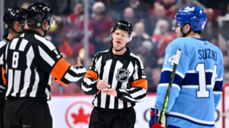 Nova Scotia-Born Referee Gord Dwyer Officiates Men's Olympic Hockey Final