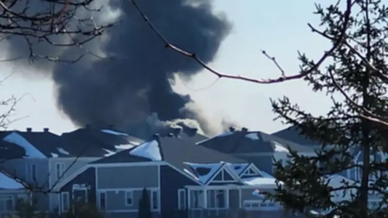 Ottawa Firefighters Battle Blaze in Richmond as Flames Spread to Second Home