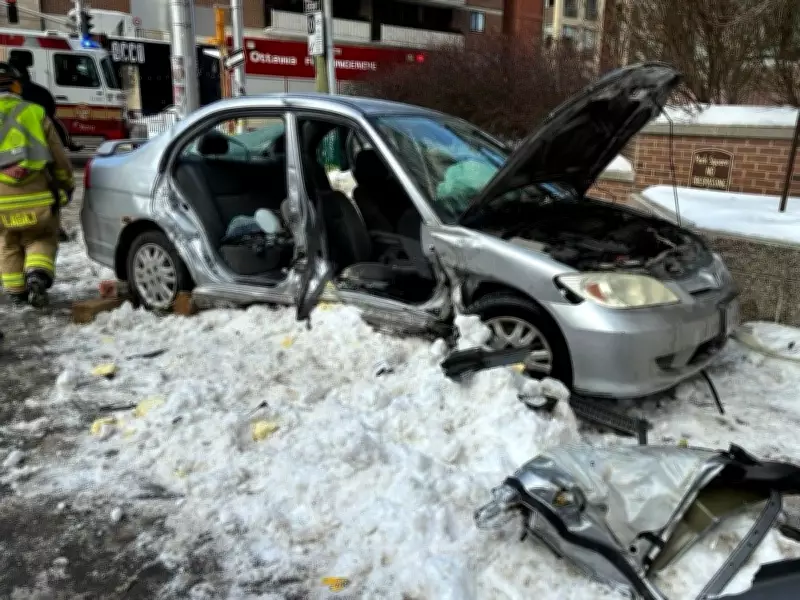Ottawa Firefighters Rescue Trapped Passenger in Downtown Two-Car Collision