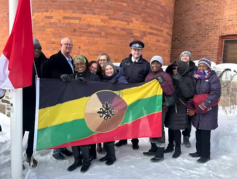 Pan-African Flag Raised Across Simcoe County to Commemorate Black History Month