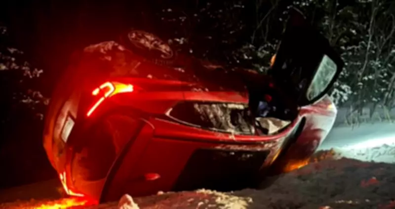 Quebec Junior Hockey Team Acts as First Responders in Dramatic Car Accident Rescue