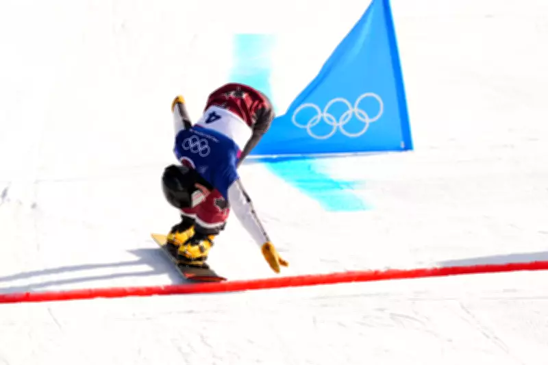 Quebec Snowboarder Arnaud Gaudet's Olympic Dream Ends in Parallel Giant Slalom Heartbreak
