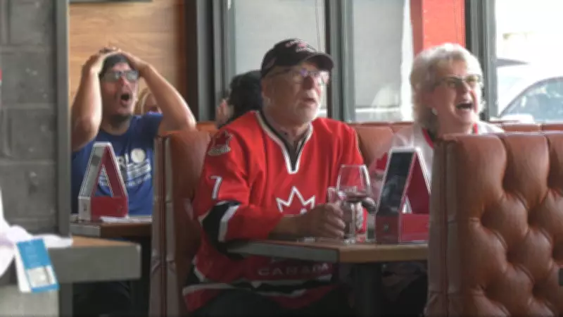 Regina Fans Cheer Despite Canada's Overtime Loss to U.S. in Olympic Hockey Final