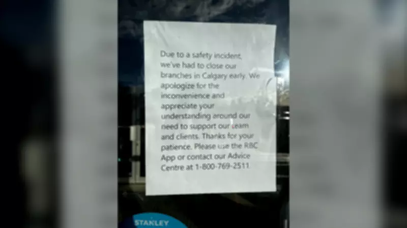 Royal Bank Branches in Calgary Shut Down Following Unspecified Safety Incident