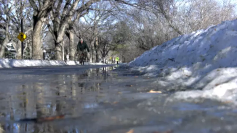Saskatoon Monitors Roads as Unseasonal Winter Thaw Brings Spring-Like Conditions