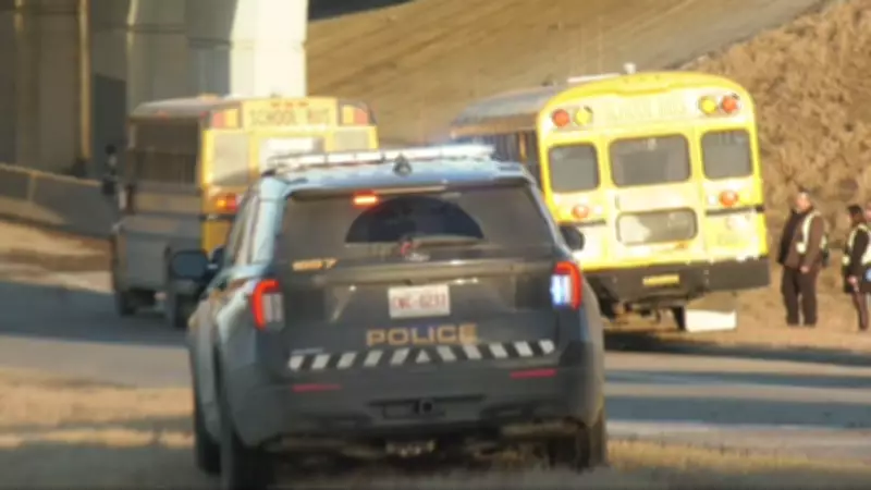 School Bus Collision at Anderson and Deerfoot Trail in Calgary Involves Children