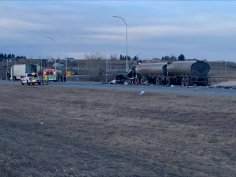 Serious Crash Closes Highway 2 South of Calgary Near Okotoks for Hours