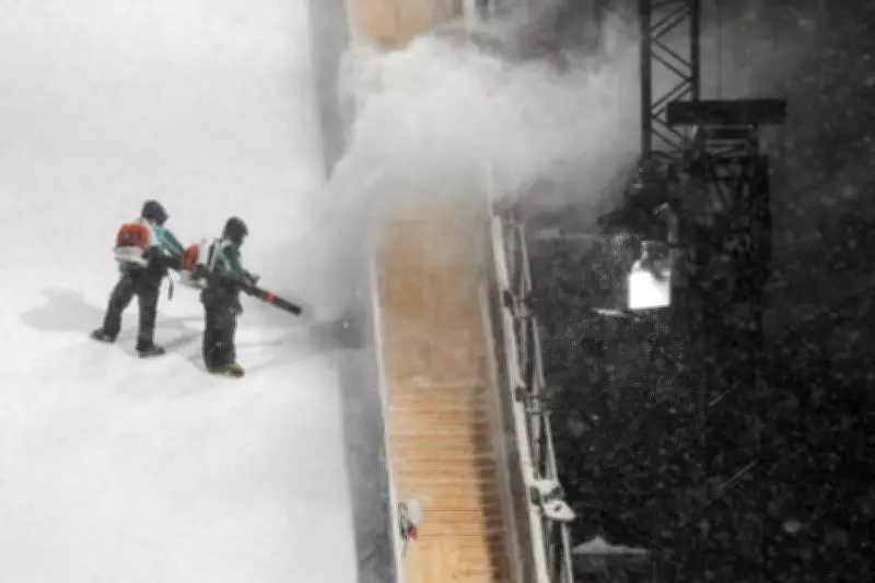 Snowstorm Delays Women's Olympic Freeski Big Air Final at Livigno Snow Park