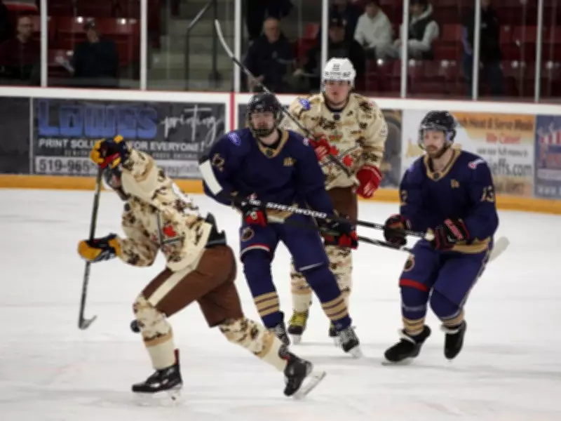 Soldiers and Sailors Clash in Annual Charity Hockey Game in Essex