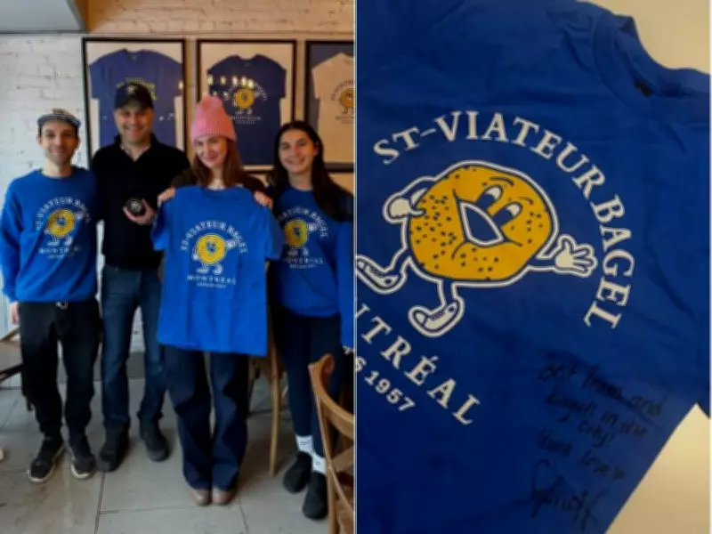 Sophie Nélisse Visits St-Viateur Bagel After Viral Shirt Appearance on Heated Rivalry
