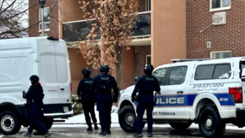 St. Thomas Police Conduct Armed Operation at North-End Apartment Building