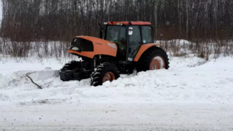 Stolen Tractor Flees Police, Gets Stuck in Alberta Field: One Man Charged