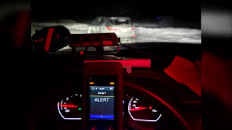 Suspended Ontario Driver Charged Following Ice Road Drinking Incident, Police Label It 'Unsafe and Illegal'