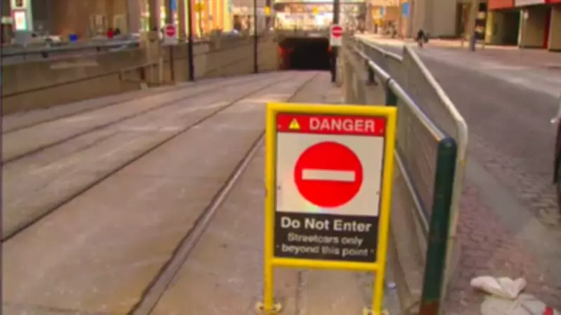Toronto Police Arrest Suspect After Stolen Vehicle Driven into Queens Quay Streetcar Tunnel