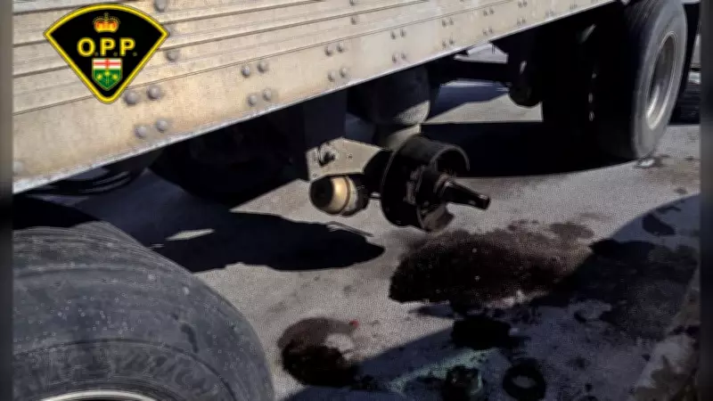 Transport Truck Loses Wheel on Ontario's Highway 401, Causing Safety Concerns