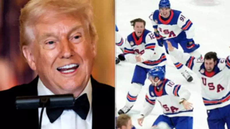 Trump's AI Video Claims Glory for US Hockey Win Over Canada at Olympics