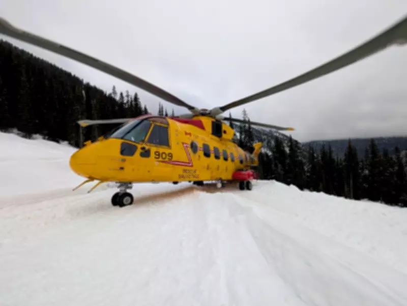Two Rescued After Helicopter Crash in British Columbia Mountains