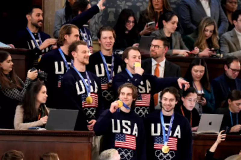 U.S. Men's Hockey Team Honored at State of the Union; Hellebuyck to Receive Medal of Freedom
