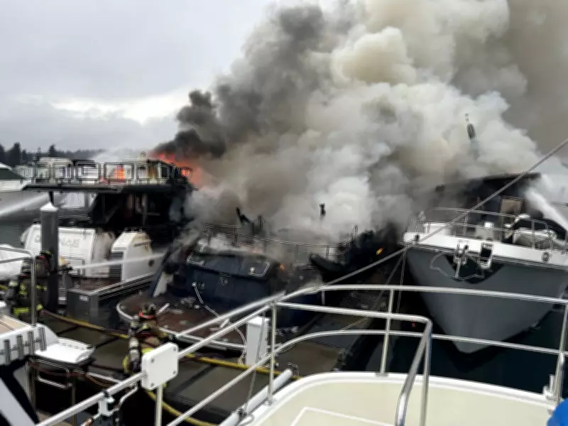 Vancouver Fire Chief: Cause of Yacht-Sinking Blaze at Sidney Marina May Remain Unknown