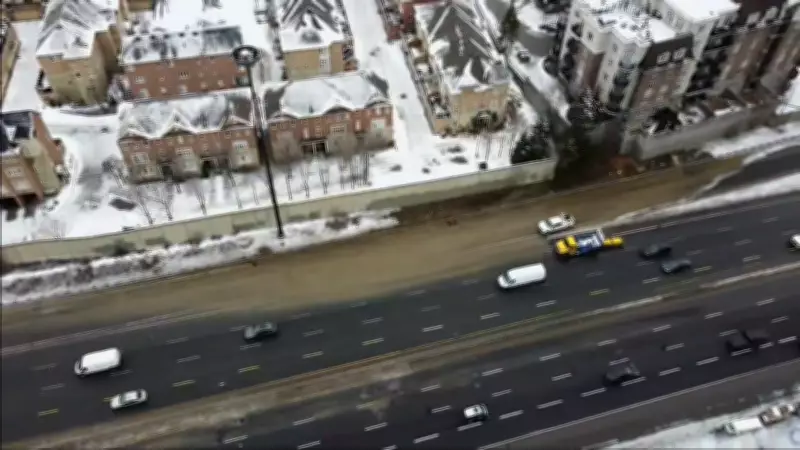 Water Main Break Closes Westbound Gardiner Expressway Lanes in Toronto