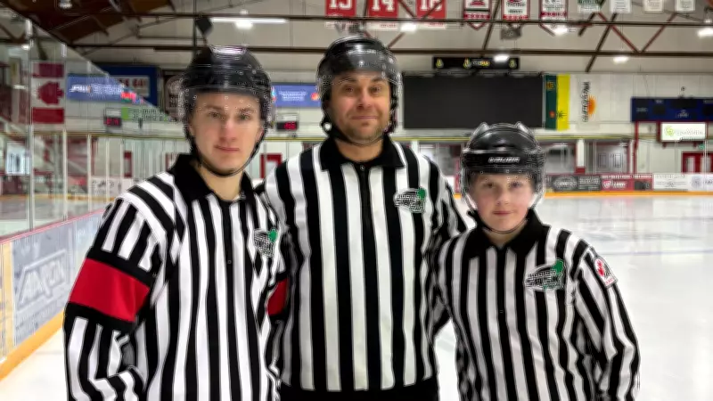 Weyburn Family's Officiating Legacy: Three Generations Unite on the Ice
