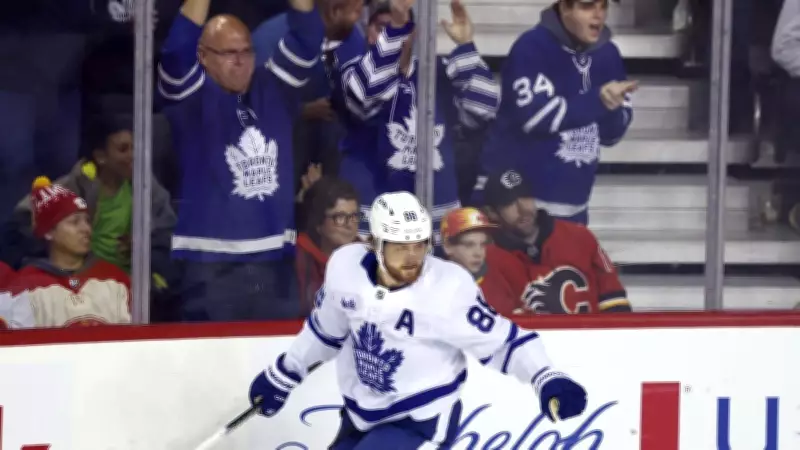 William Nylander's Three-Point Night Powers Maple Leafs Past Flames 4-2 in Calgary