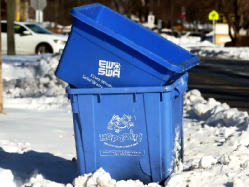 Windsor Launches Recycling Bin Pickup Program for Old Red and Blue Containers