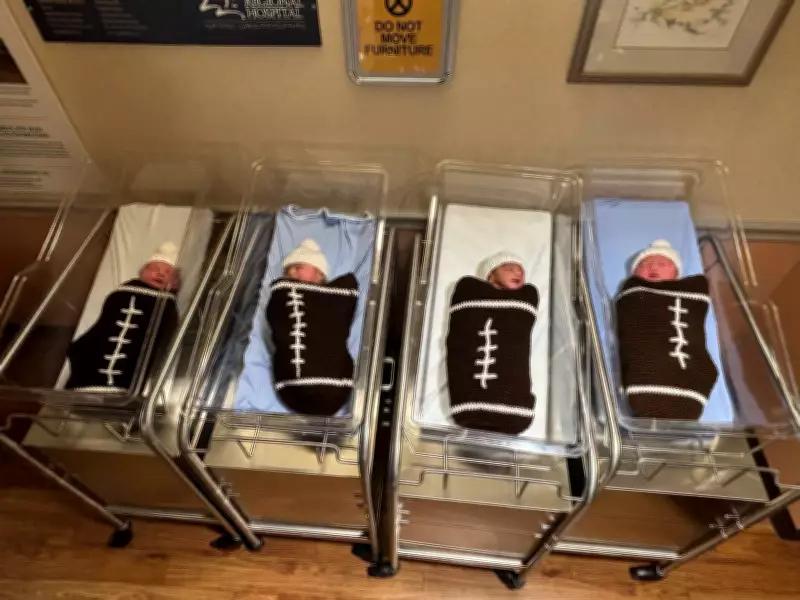Windsor Regional Hospital Continues Super Bowl Tradition with Football Cocoon Gifts for Newborns