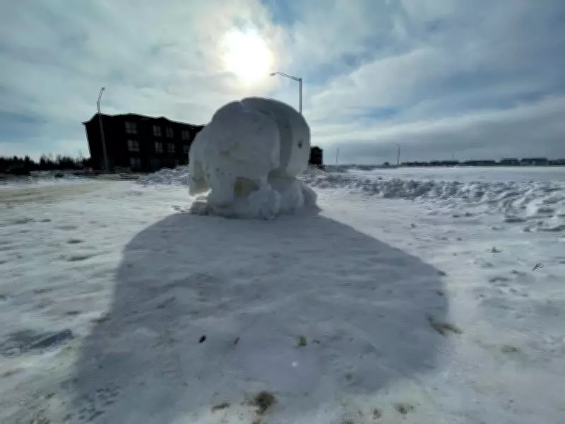 Winnipeg Students Craft Mesmerizing Ice Sculptures Inspired by Festival du Voyageur