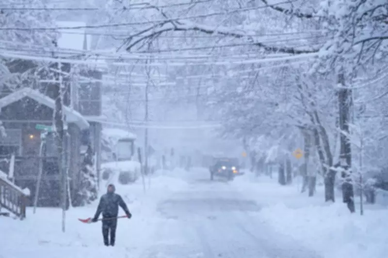 Winter Storm Sweeps Atlantic Canada with Blowing Snow and Wind Warnings