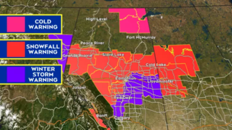 Winter's Icy Grip Returns: Heavy Snow and Deep Freeze Hit Edmonton