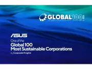 ASUS Named Among World's Top 100 Sustainable Companies by Corporate Knights