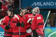 McDavid and MacKinnon Power Canada to 5-1 Olympic Hockey Victory Over Switzerland