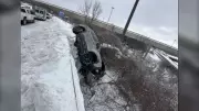 Niagara Falls Driver Narrowly Avoids Highway Plunge After Icy Road Launch