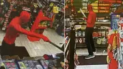 Police Seek Masked Suspect in Red Spandex After Machete Robbery in West Grey