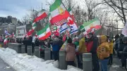 Protesters Rally at US Embassy in Ottawa After US-Israel Strikes in Iran