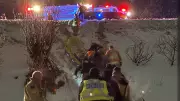 Two Men Rescued from Snowy Swamp in Barrie, Then Arrested by Police