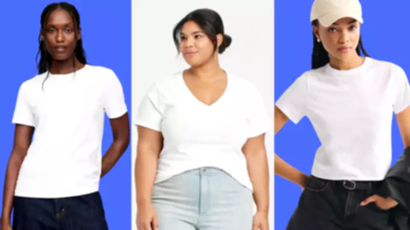 11 Surprisingly Stylish White Tees Under $40: Gap, Target, Abercrombie & Fitch